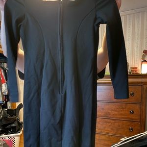 Unique Vintage  black pencil dress